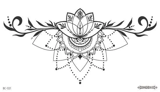 38 Kinds Adult Chest Back Tattoo Big Size Sexy Flowers Mandala Totem Waterproof Temporary Body Art Sticker tatouage temporaire