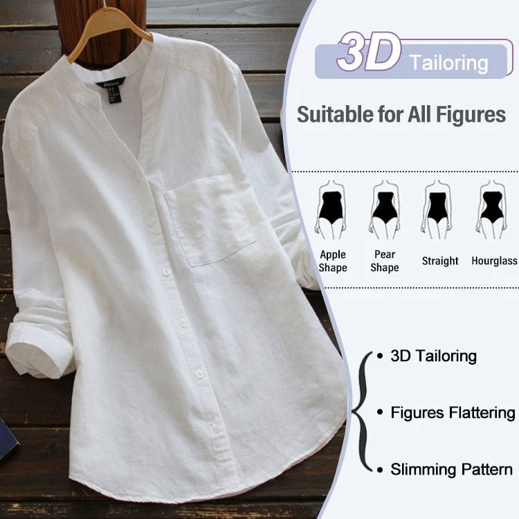 Japanese Style Handmade Cotton Casual Loose Shirt 🔥SALE 50% OFF🔥