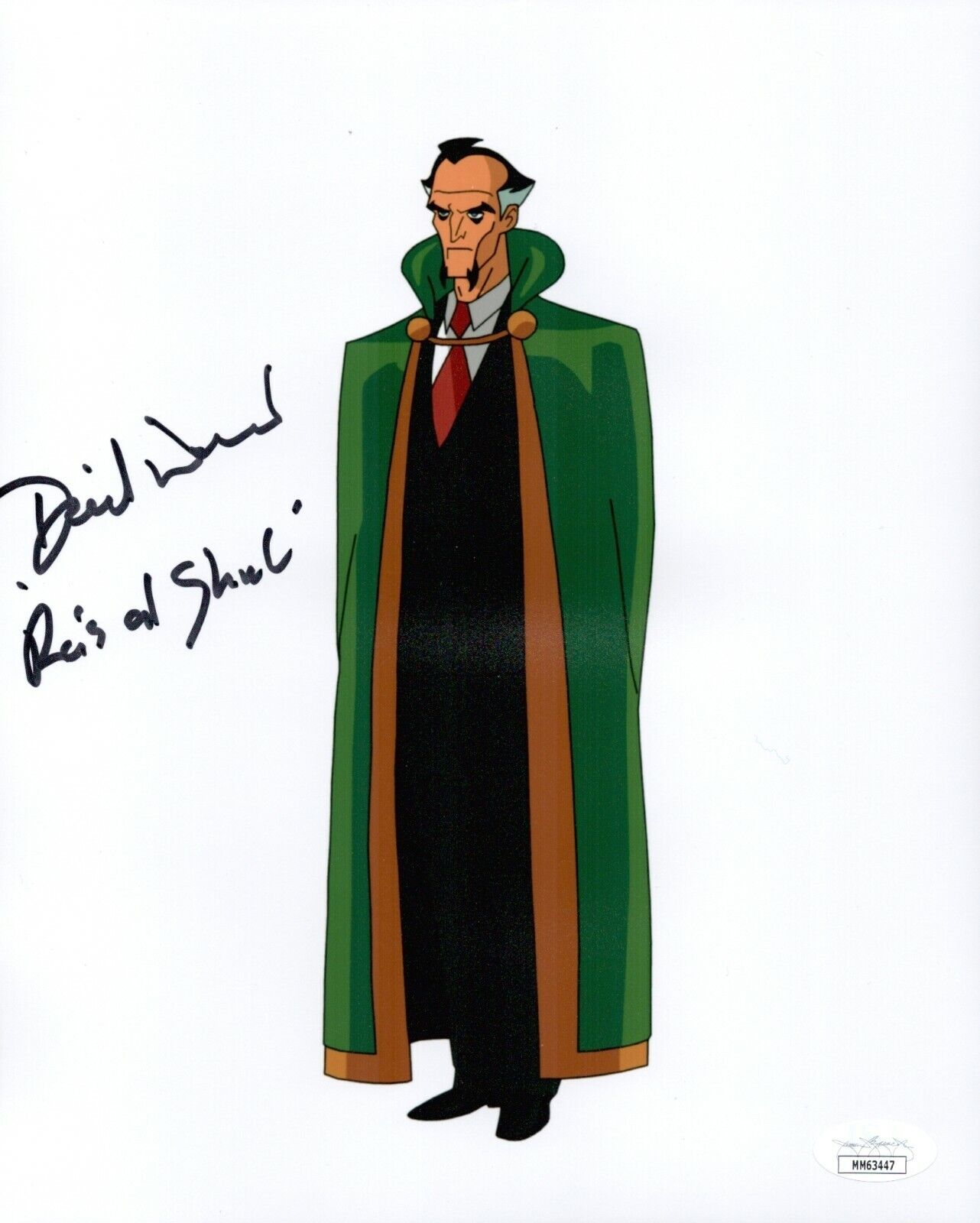 DAVID WARNER Signed Ra's Al Ghul BATMAN ANIMATED SERIES 8x10 Photo Poster painting JSA COA Cert