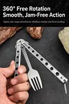 🥄 49% Off Butterfly Folding Spoon🦋 &ndash; Stainless Steel, Unsharpened, CSGO Practice Tool