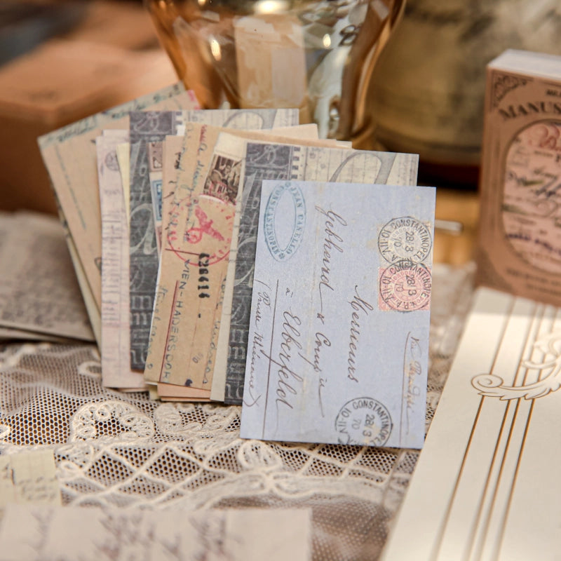 100 Pieces Per Book Planet Plant Butterfly Class Learning School Paper Classical Retro Card