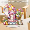 Diamond Painting Acrylic Single Sided Easter in April Gnome Ornaments Tabletop Home Office Decor