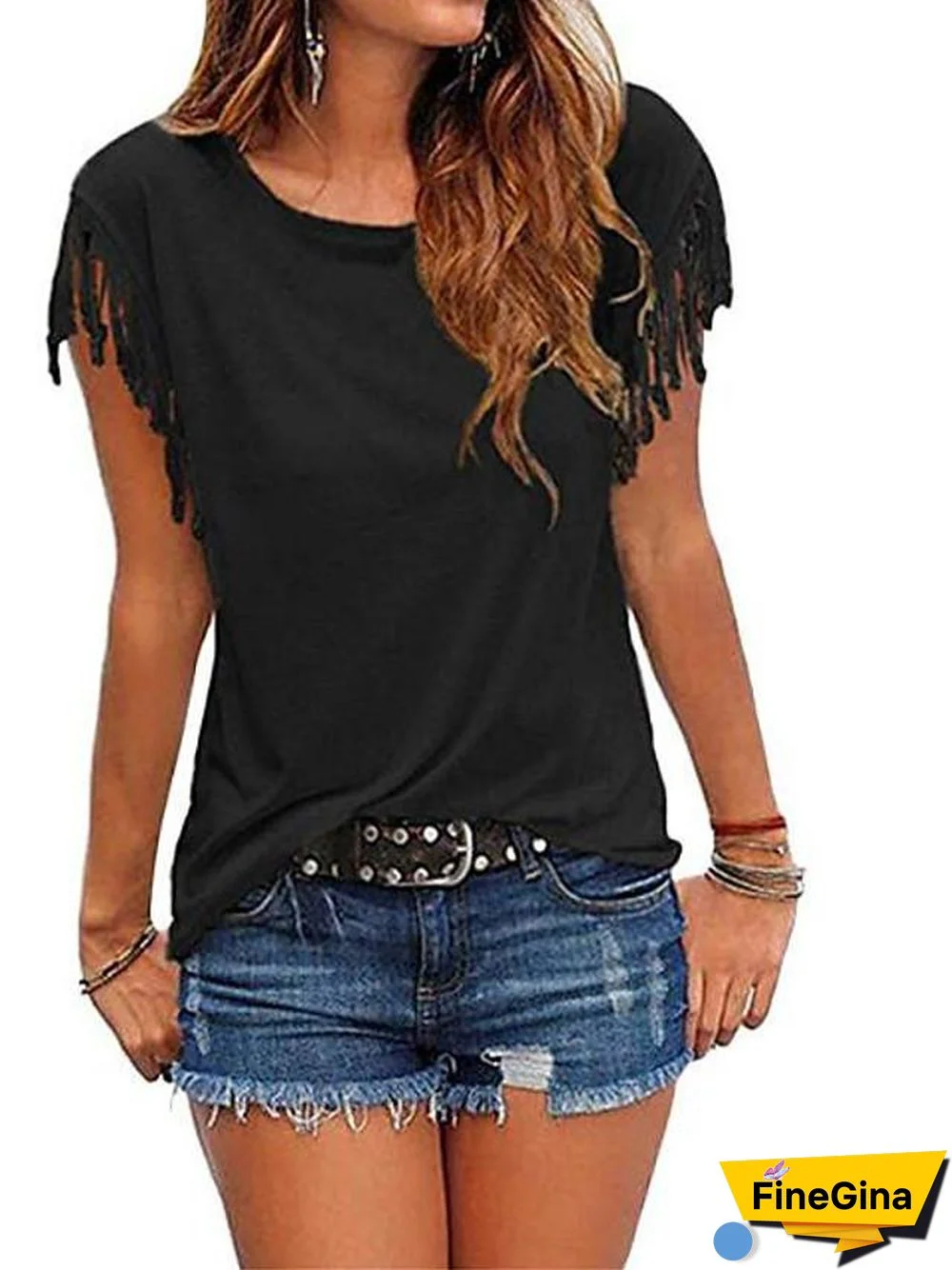 Women's Plus Size Blouse Shirt Color Block Plain Fashion Round Neck Tops Basic Top White Black Purple-827