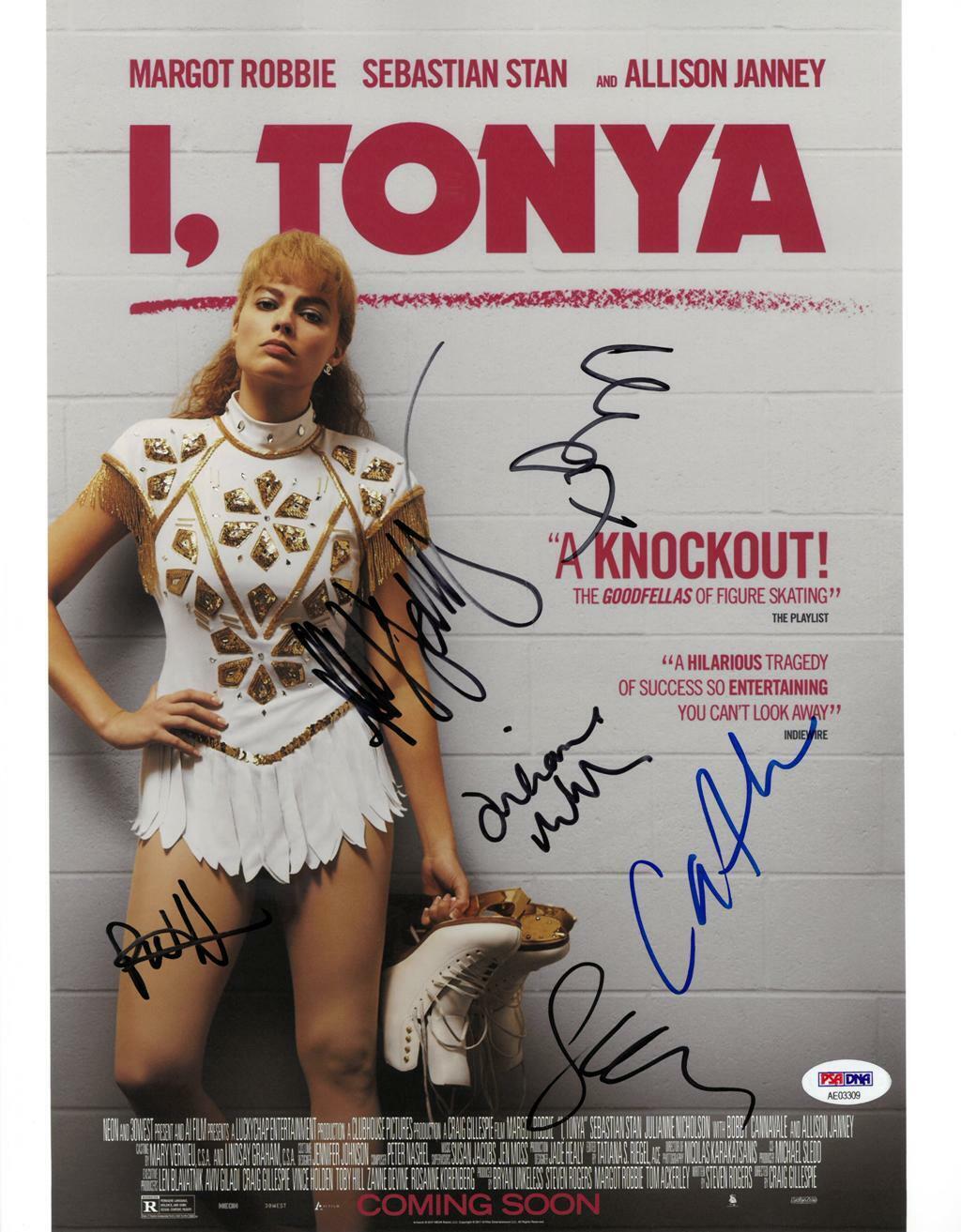 I, Tonya Cast (6 Sigs) Signed Authentic Autographed 11x14 Photo Poster painting PSA/DNA #AE03309