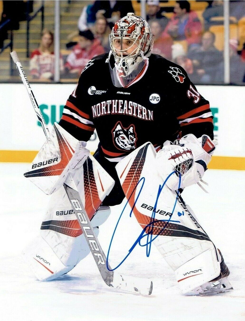 CAYDEN PRIMEAU autographed SIGNED NORTHEASTERN HUSKIES 8X10 Photo Poster painting