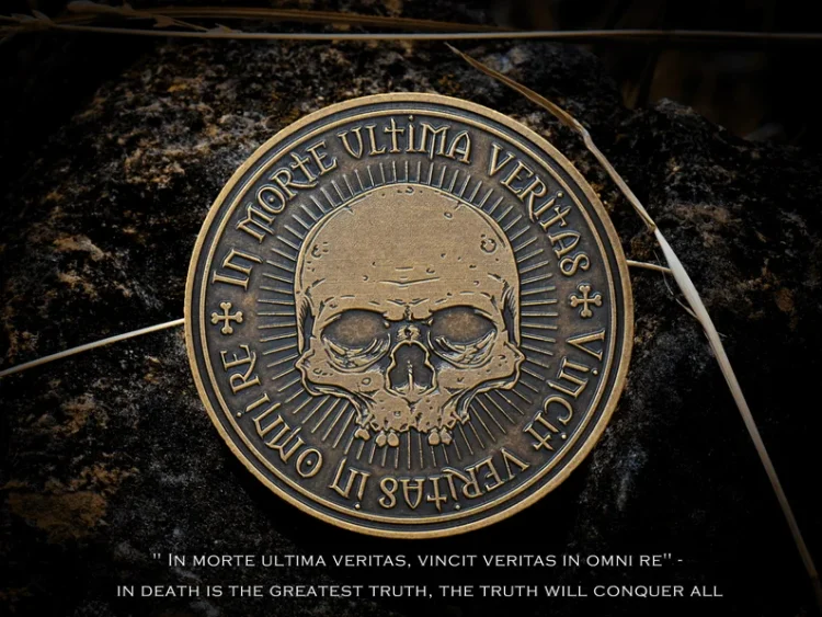 Omnia Vanitas Coin| Remember Death Skull Coin| Hobo Nickel Military Army Veteran Coins