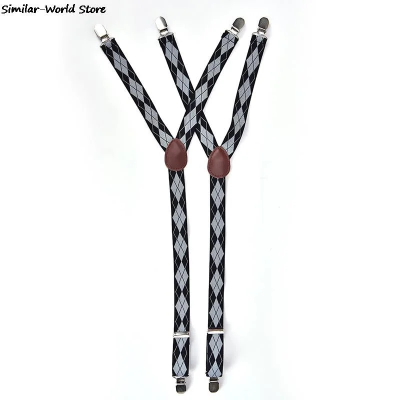 Mens Y Shape Adjustable Elastic Shirt Holders Straps Sock Non-slip Clamps Leg Suspenders Fashion Shirt Stays Garters