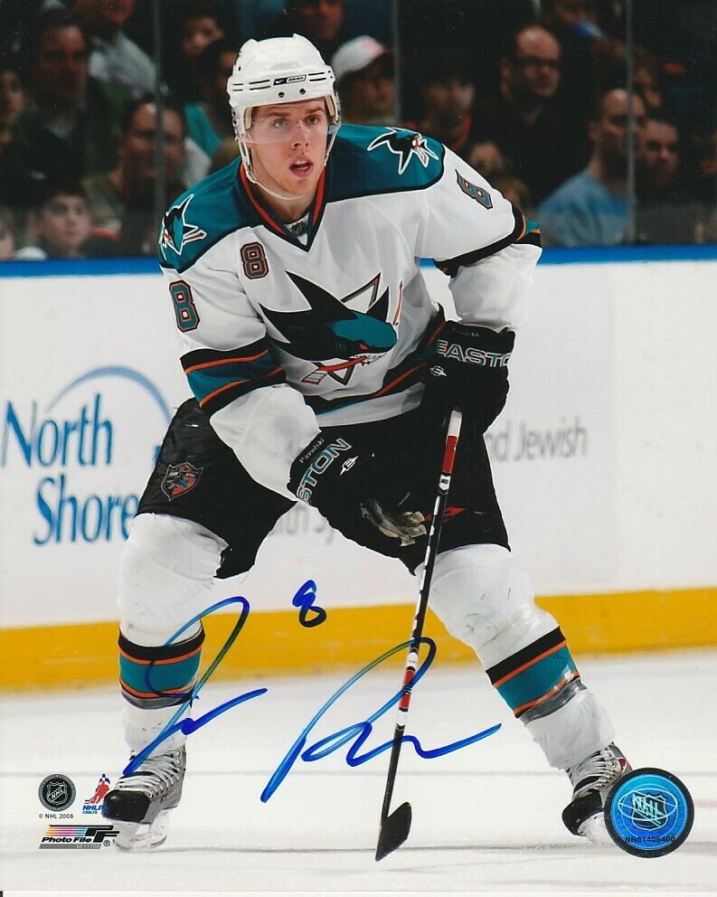 JOE PAVELSKI SIGNED SAN JOSE SHARKS 8x10 Photo Poster painting #2 Autograph