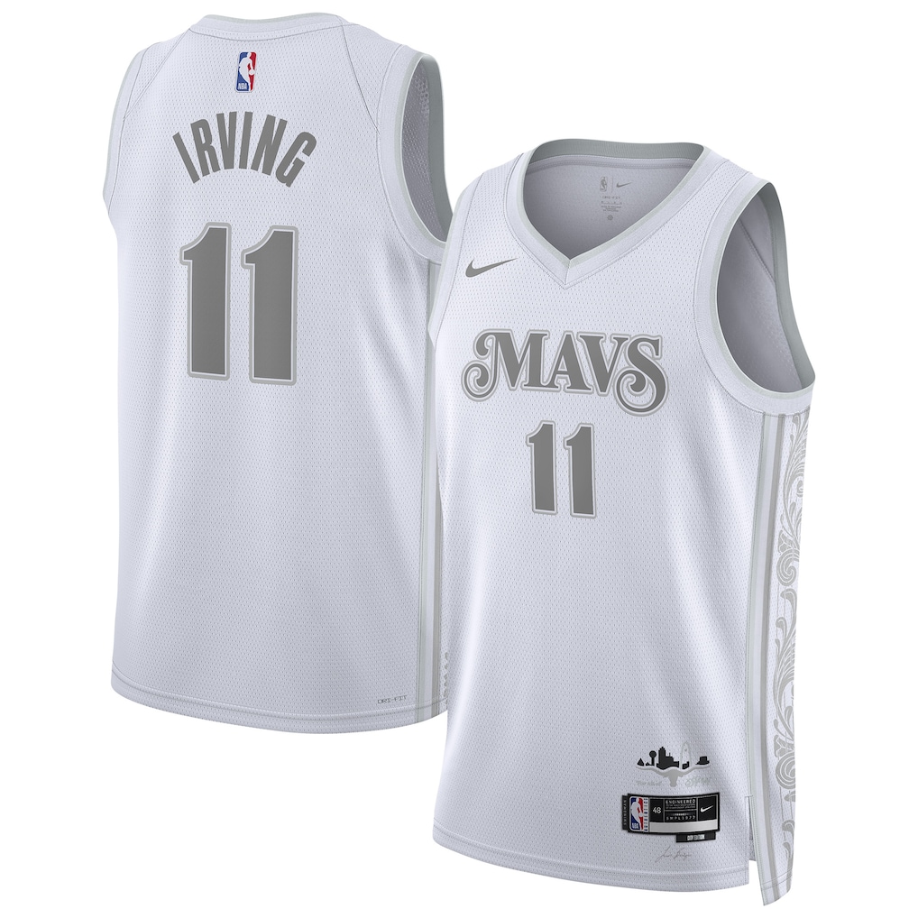 Unisex Dallas Mavericks Kyrie Irving White 2024/25 Swingman  Jersey - City Edition mysite