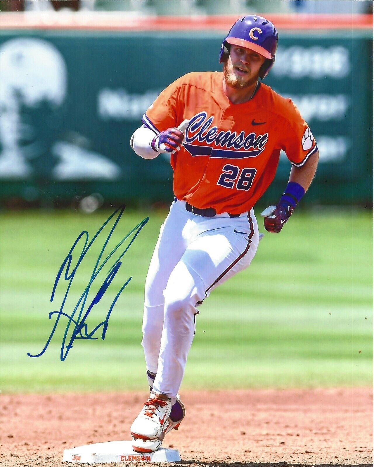 Seth Beer Autographed 8x10 Clemson Houston Astros First RoundA529