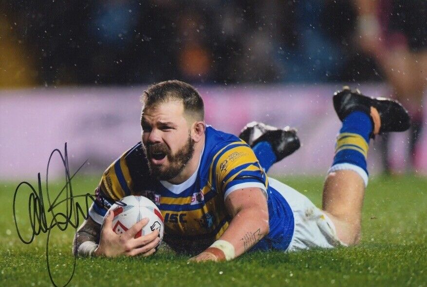 Adam Cuthbertson Hand Signed 12x8 Photo Poster painting - Leeds Rhinos - Rugby Autograph 3.