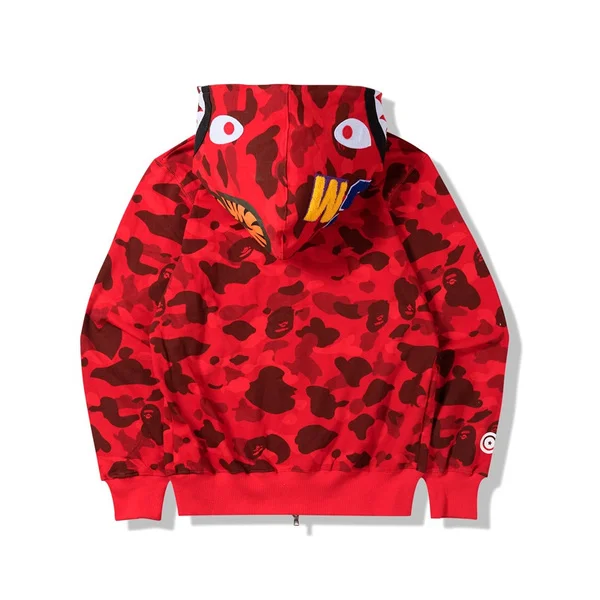 Camouflage Fashion Zip Hoodie Jacket Coat
