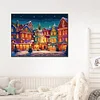 (60*45cm)Xmas House - Round AB Drill Diamond Painting