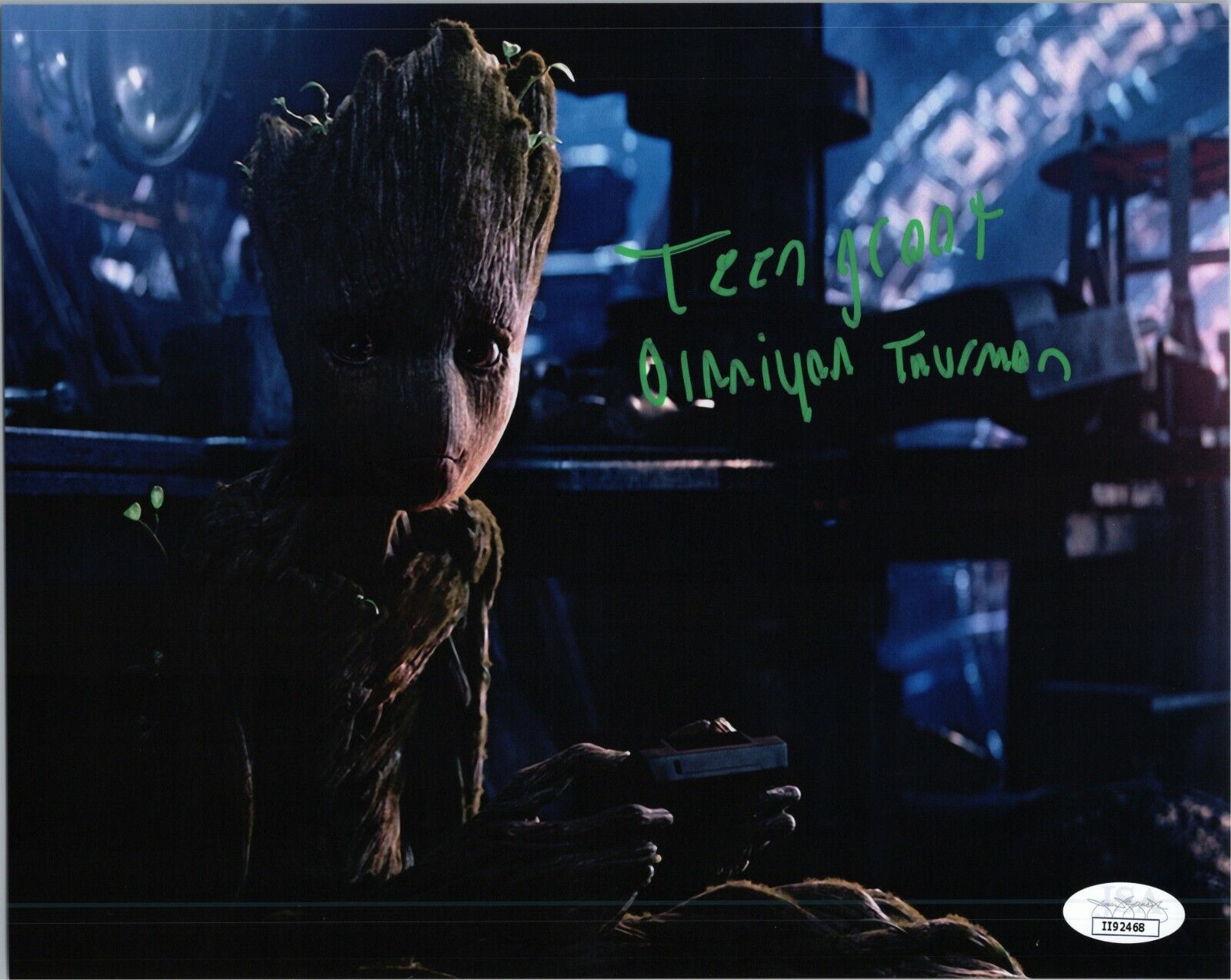 OLANIYAN THURMON Authentic Hand-Signed TEEN GROOT Avengers