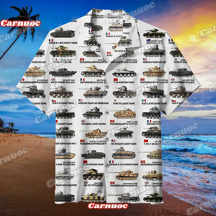 World War II Tanks | Unisex Hawaiian Shirt