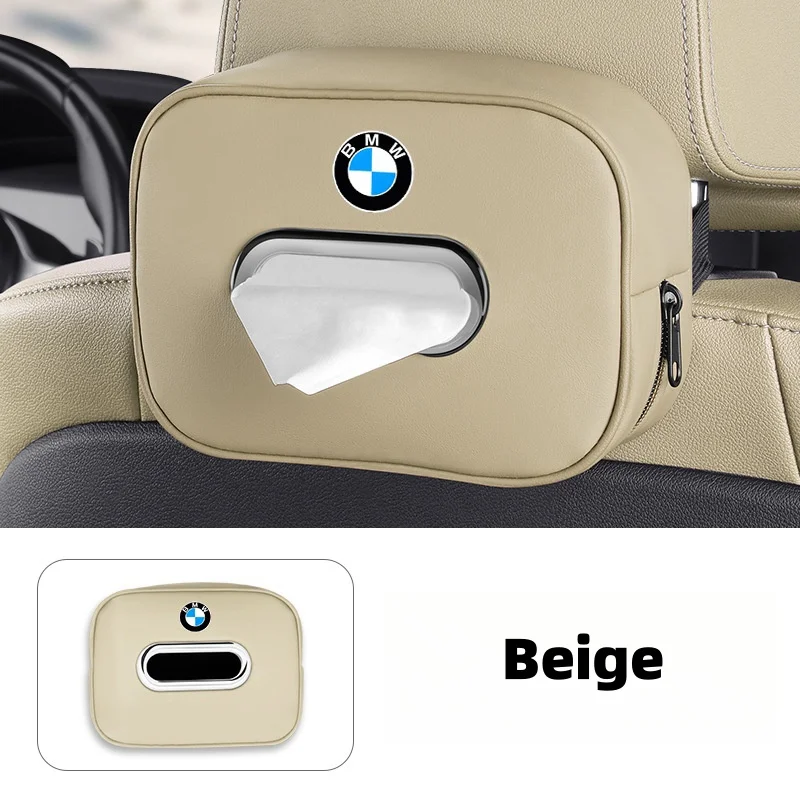 Car Multifunctional Leather Tissue Box