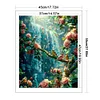 Flower And Bird Waterfall-11CT Stamped Cross Stitch 45*55cm/17.72*21.65in