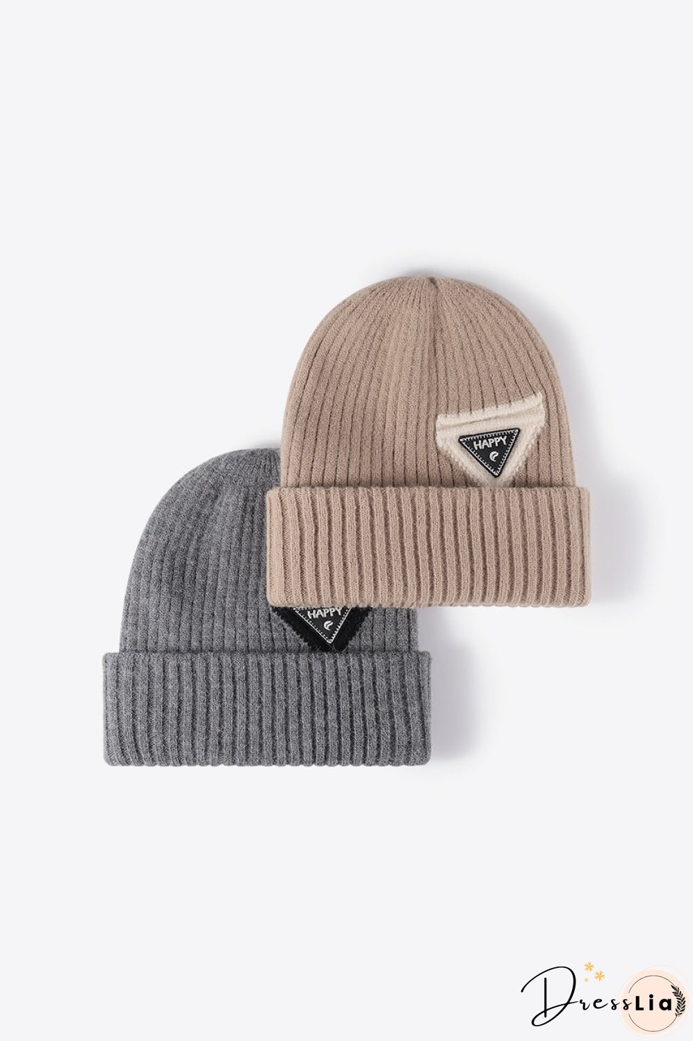 HAPPY Contrast Beanie