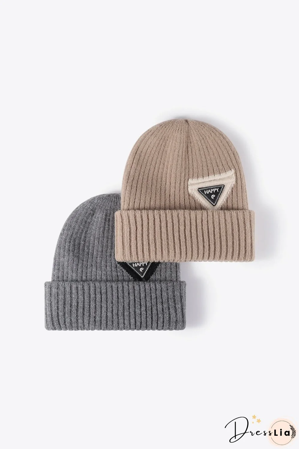 HAPPY Contrast Beanie