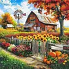 Farm Cottage-11CT Stamped Cross Stitch 45*45cm/17.72*17.72in tapestrymarket