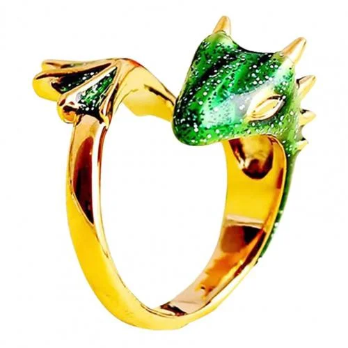 Cute Babylon Topaz Dragon Ring