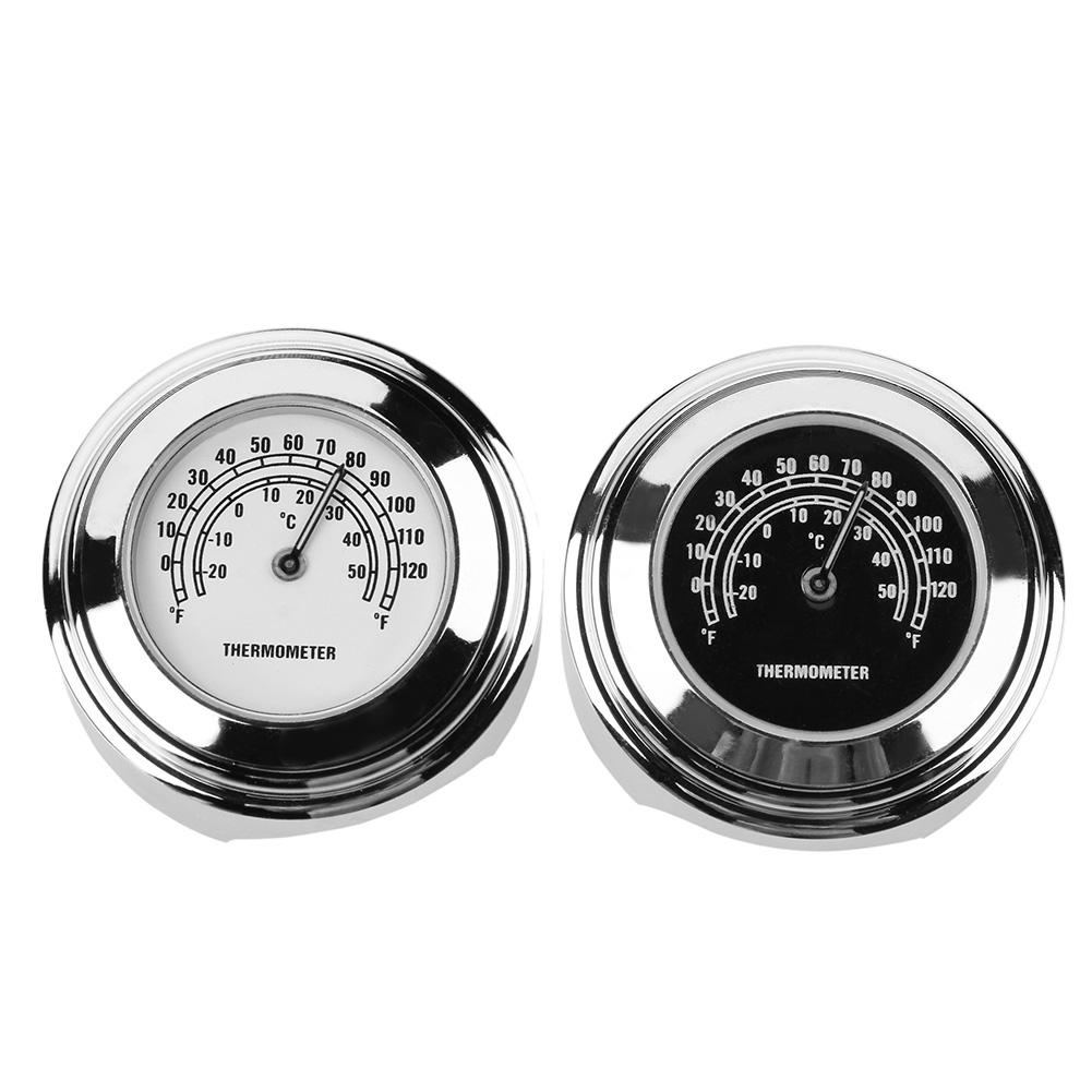 

Waterproof 22/25mm Motorcycle Handlebar Mount Dial Thermometer for Harley, Black, 501 Original