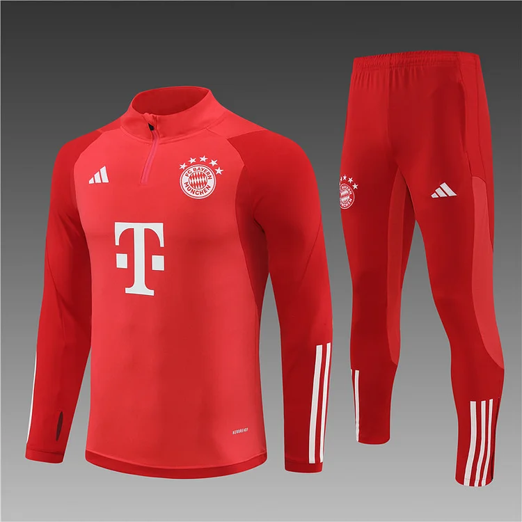 2023-24 Bayern Munich Red Half-Pull Training Jersey