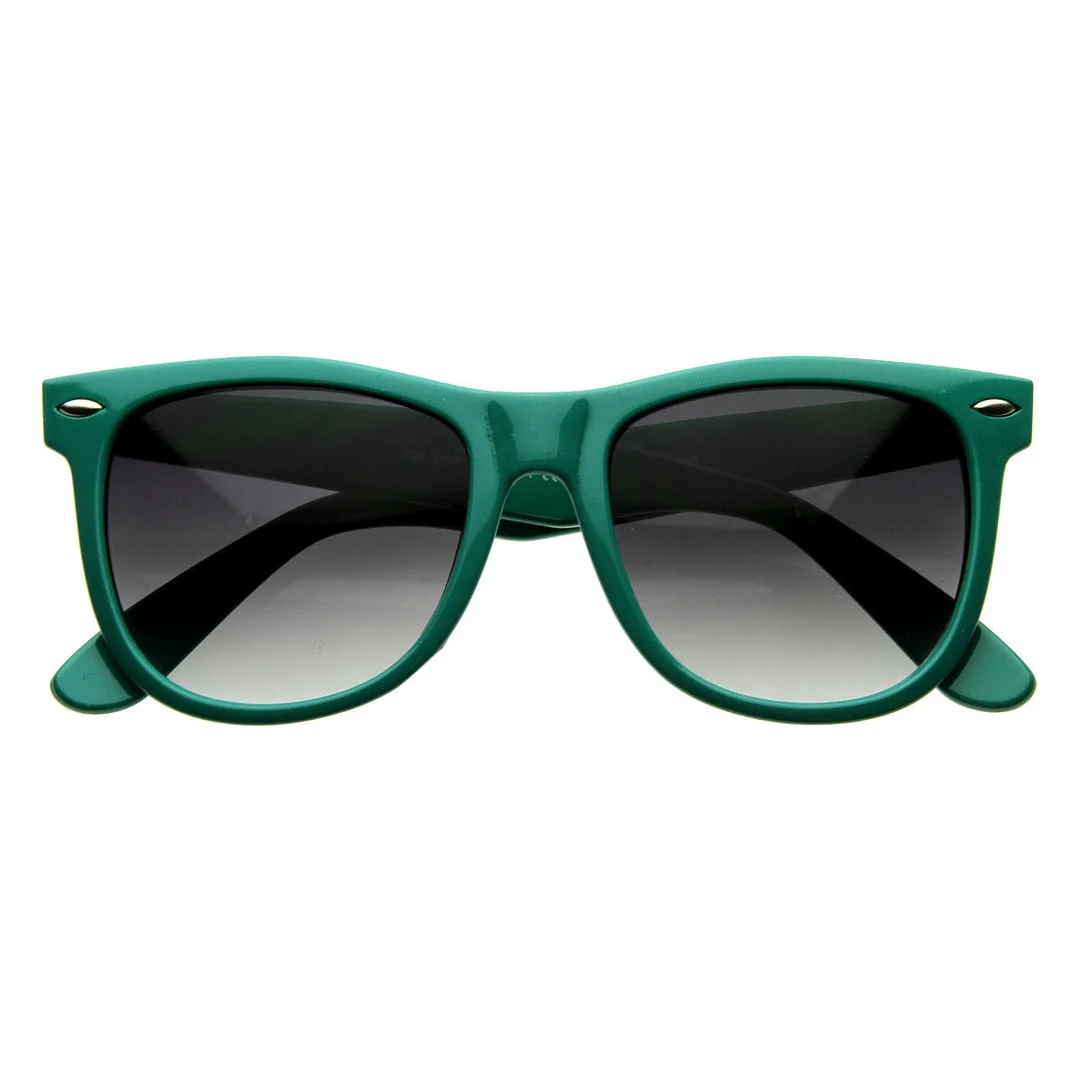 Large Classic Color Horn Rimmed Bright Retro Style glasses