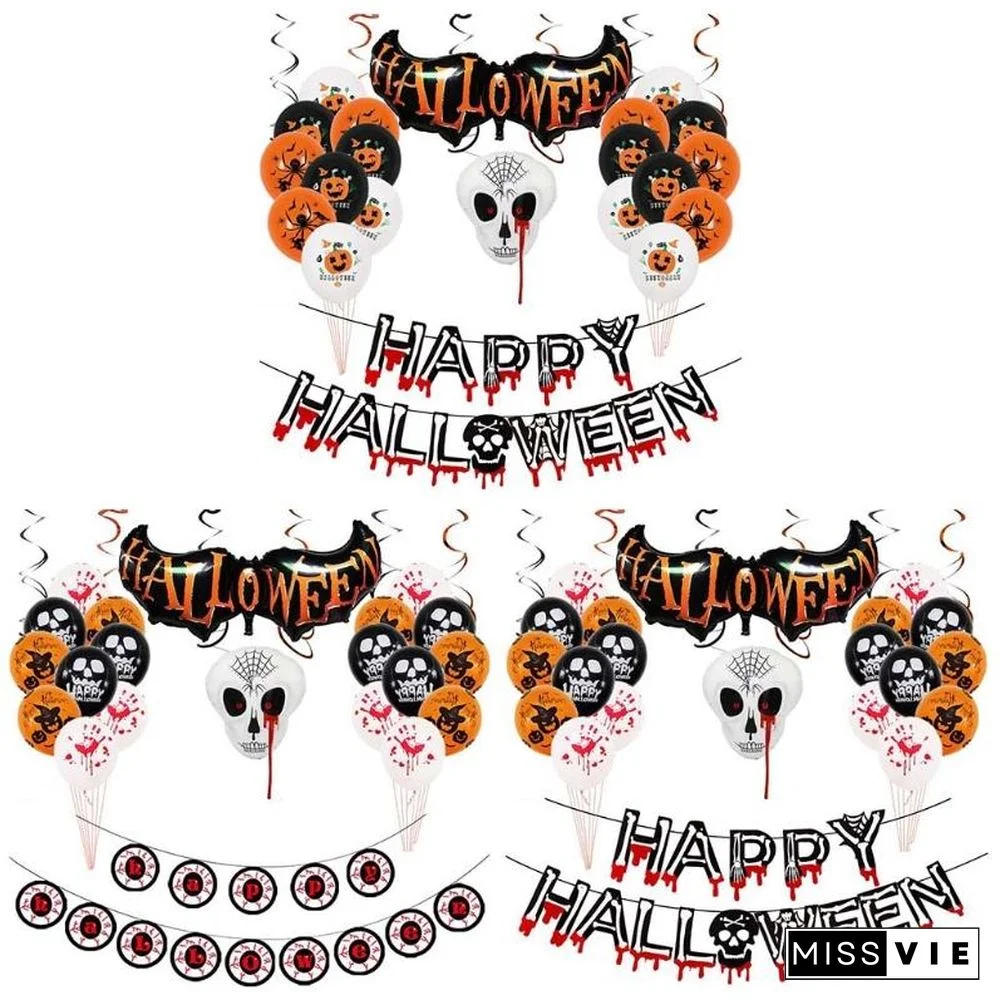 Halloween Balloon Set Indoor Outdoor Graden Party Decoration