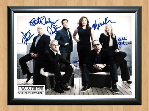 Law and Order Special Victims Unit Cast Signed Autographed Photo Poster painting Poster Print Memorabilia A4 Size