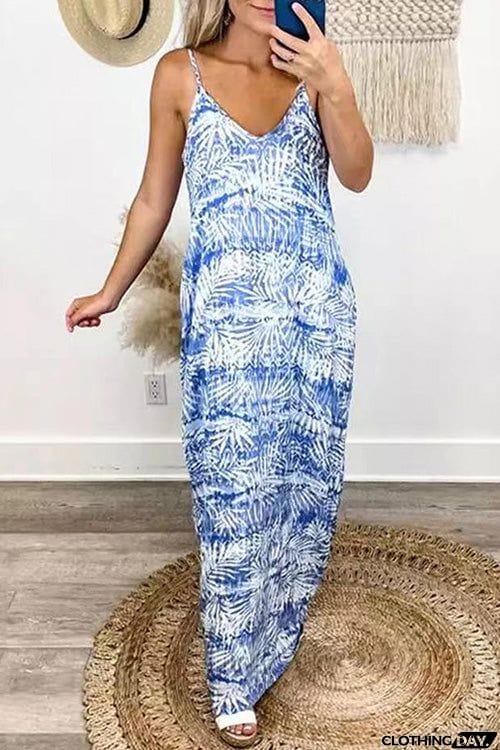 Fashion Chic Sling V Neck Dress