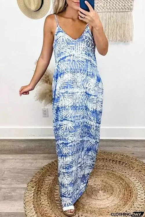 Fashion Chic Sling V Neck Dress