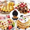 4" Mini Personal Electric Waffle Maker, Hash Browns, French Toast Grilled Cheese, Quesadilla, Brownies, Cookies Breakfast Lunch Maker Machine