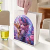 Diamond Painting Acrylic Elf Girl Napkin Holder Set Home Decor