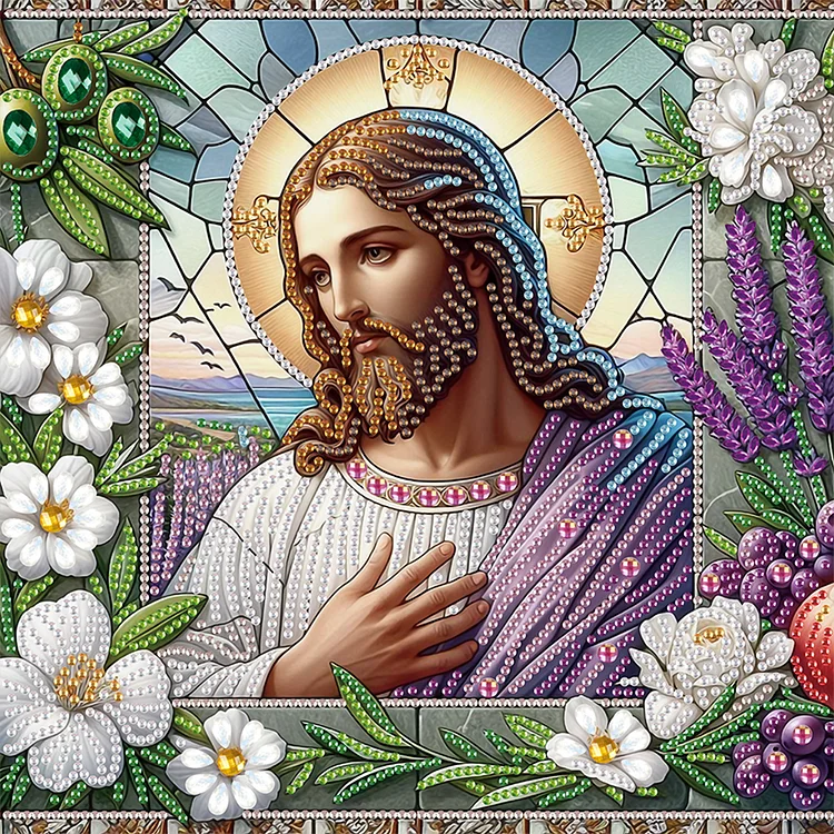 Jesus - Partial Drill - Special Diamond Painting(30*30cm)