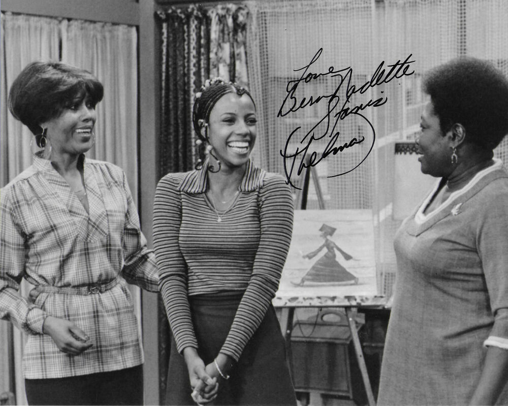 BernNadette Stanis Good Times Original Autographed 8X10 Photo Poster painting #6