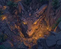 Dragon Nest in the Mountains - Diamond Painting