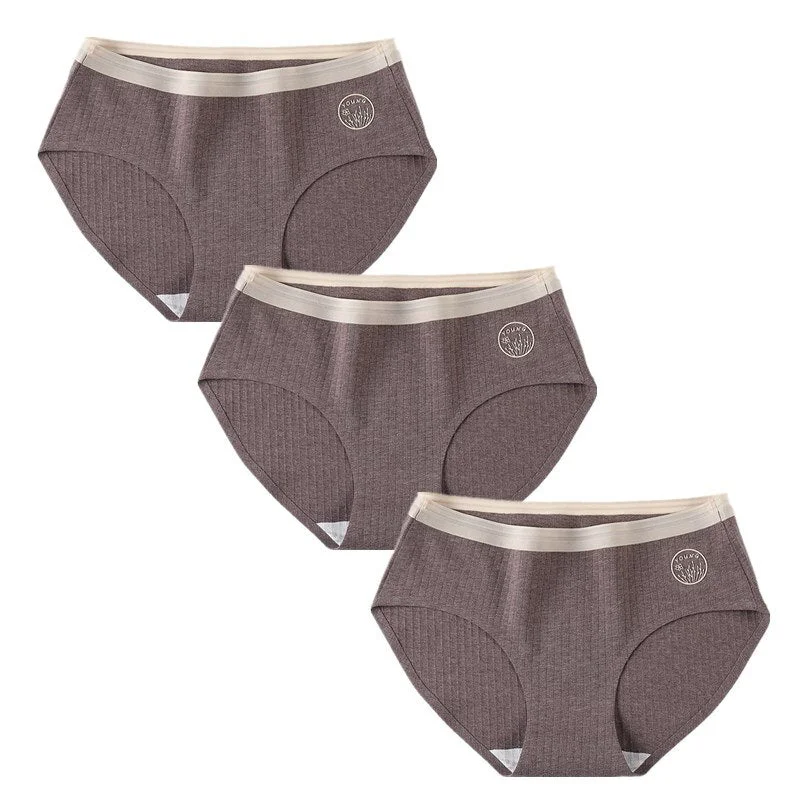 3 Pcs/Set Sexy Seamless Cotton Underwear Women Panty Soft Panties For Female Skin-friendly Panty Comfort Lingerie Women's Briefs