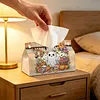 Large Size DIY Cute Ghost Pumpkin Lace Diamond Painting Tissue Box