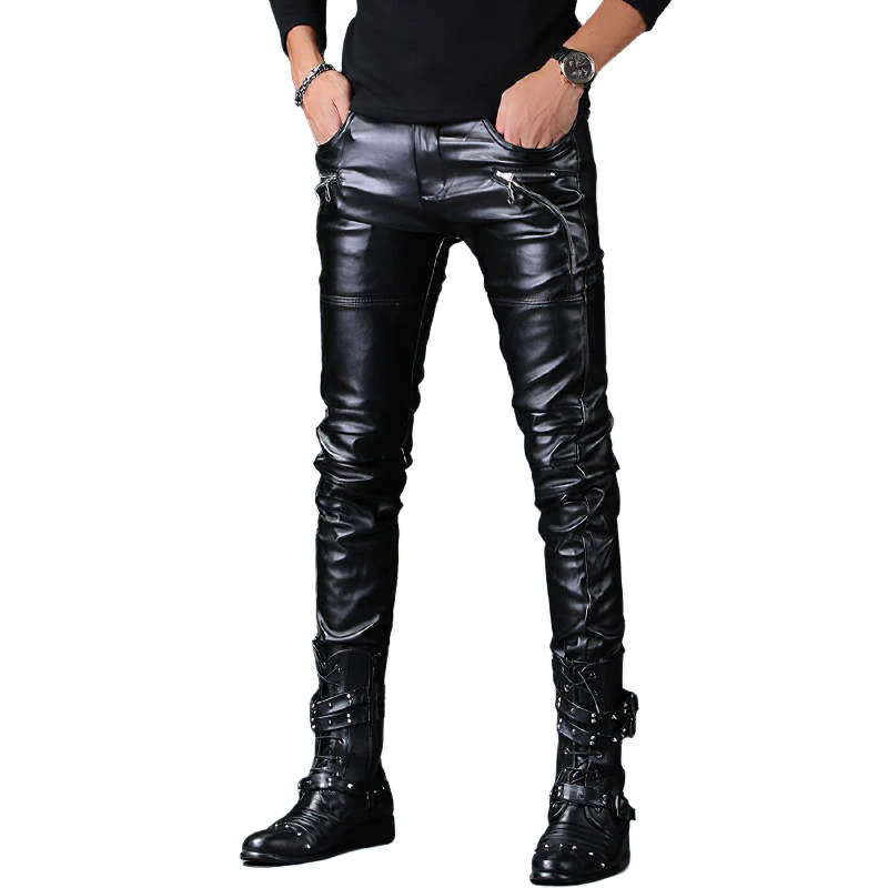 Fashion Pu Leather Pants for Men