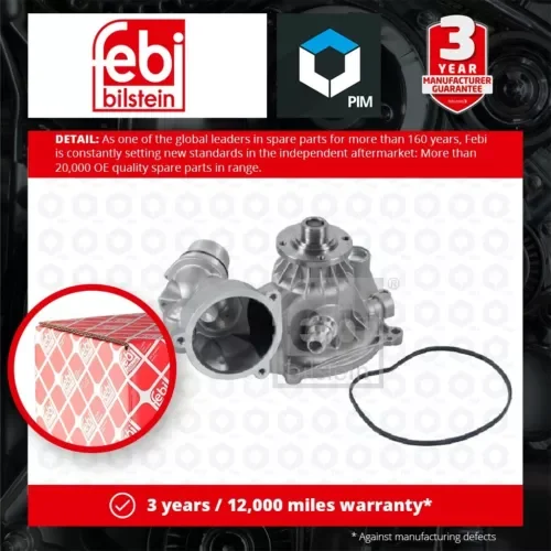 Water Pump fits BMW X5 E53 4.8 04 to 06 N62B48A Coolant 11517524551 11517524552 Parts