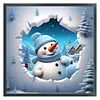 Winter Snowman-11CT Stamped Cross Stitch 40*40cm/15.75*15.75in tapestrymarket