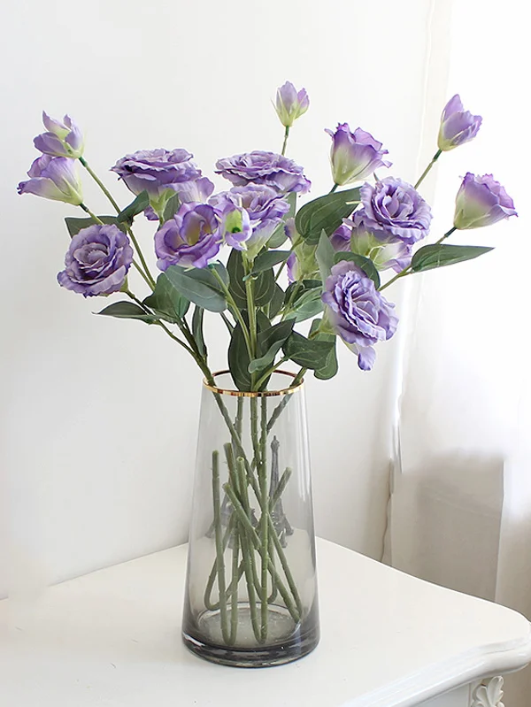 Lisianthus Flower Silk Flower Furnishings Wedding Bouquet Decoration