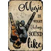 Music Is What Feelings Sound Like Rock - Vintage Metal Signs - 20*30cm/30*40cm - Music&Warning