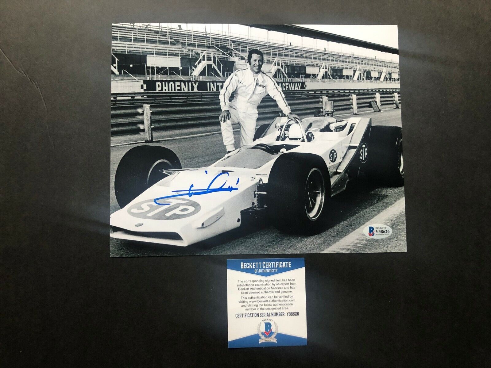 Mario Andretti Hot signed autographed IRL Indy legend 8x10 Photo Poster painting Beckett BAS coa