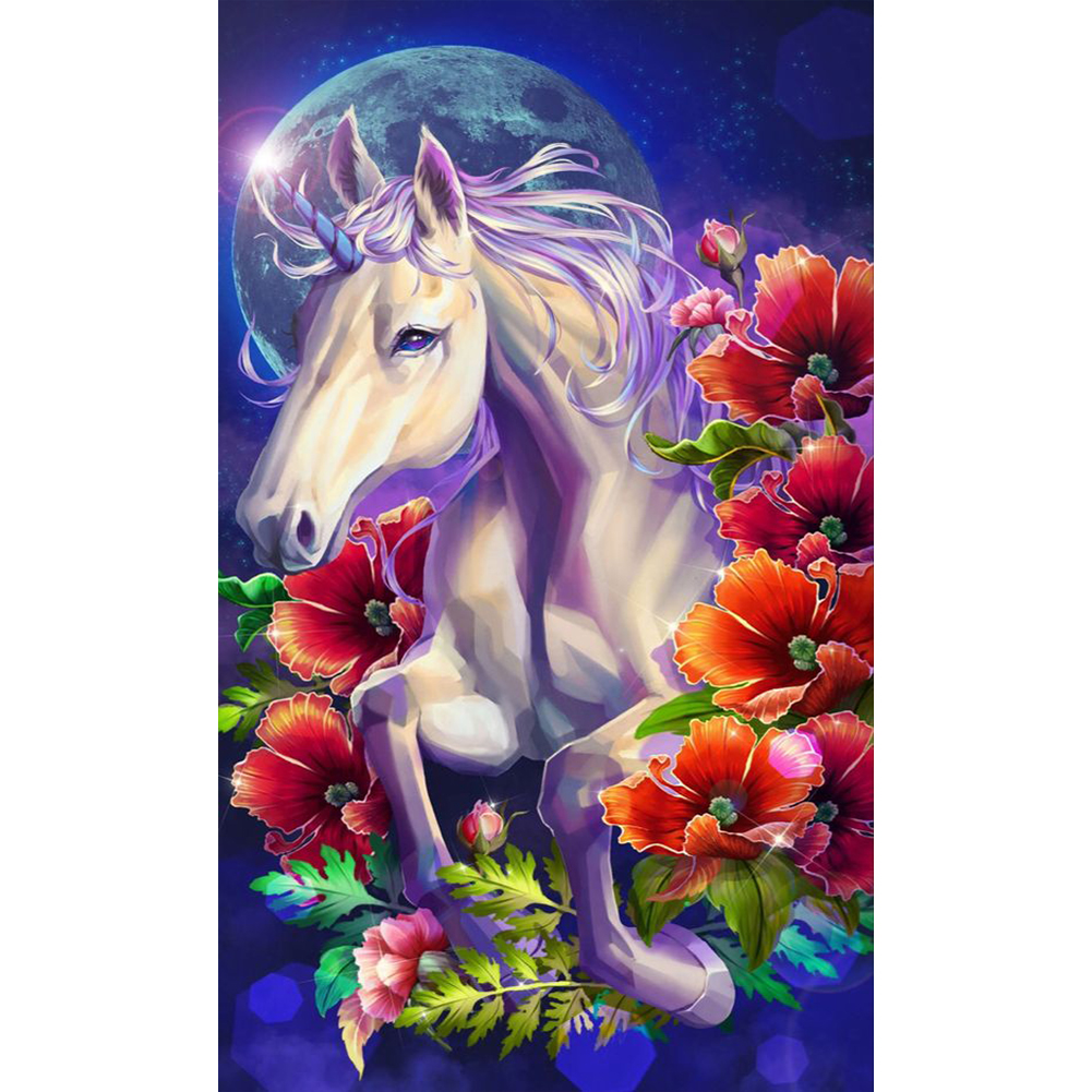 

Horn Horse - Round Drill Diamond Painting - 30*50CM, 501 Original