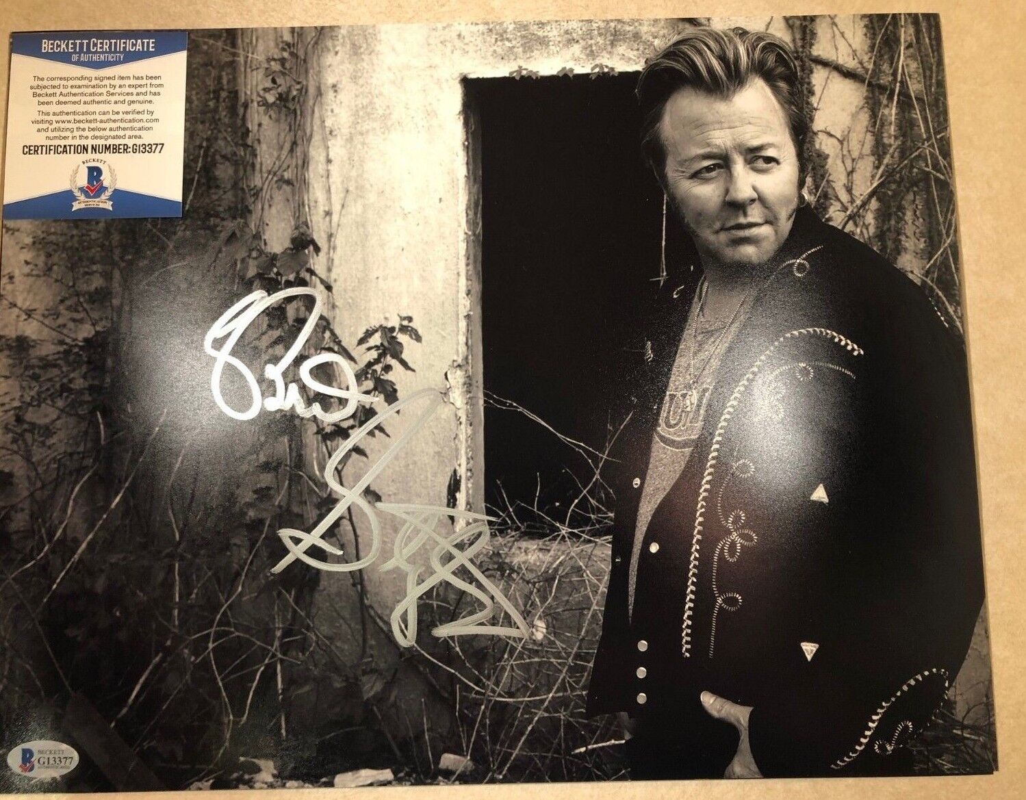 Stray Cats BRIAN SETZER Signed 11x14 Photo Poster painting BECKETT BAS G13377