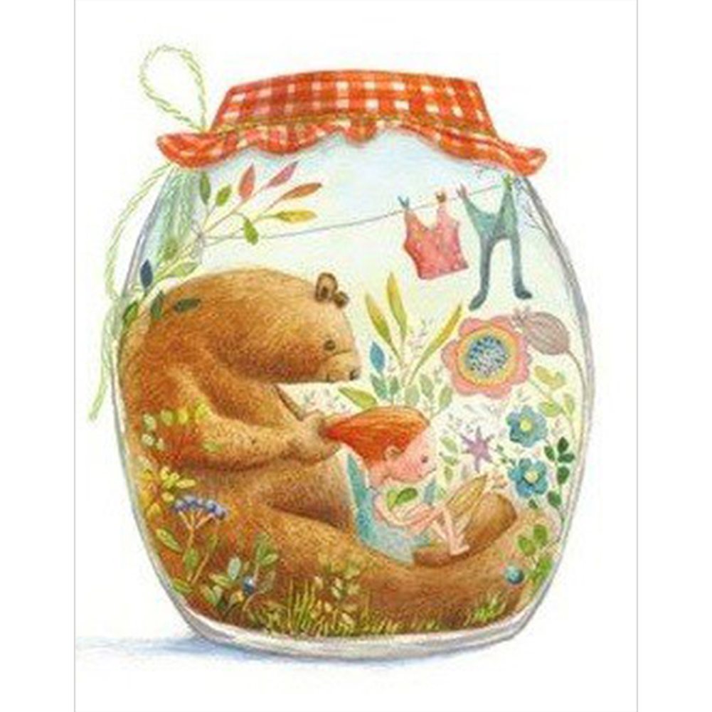 

Bear And Girl - Round Drill Diamond Painting - 30*40CM, 501 Original