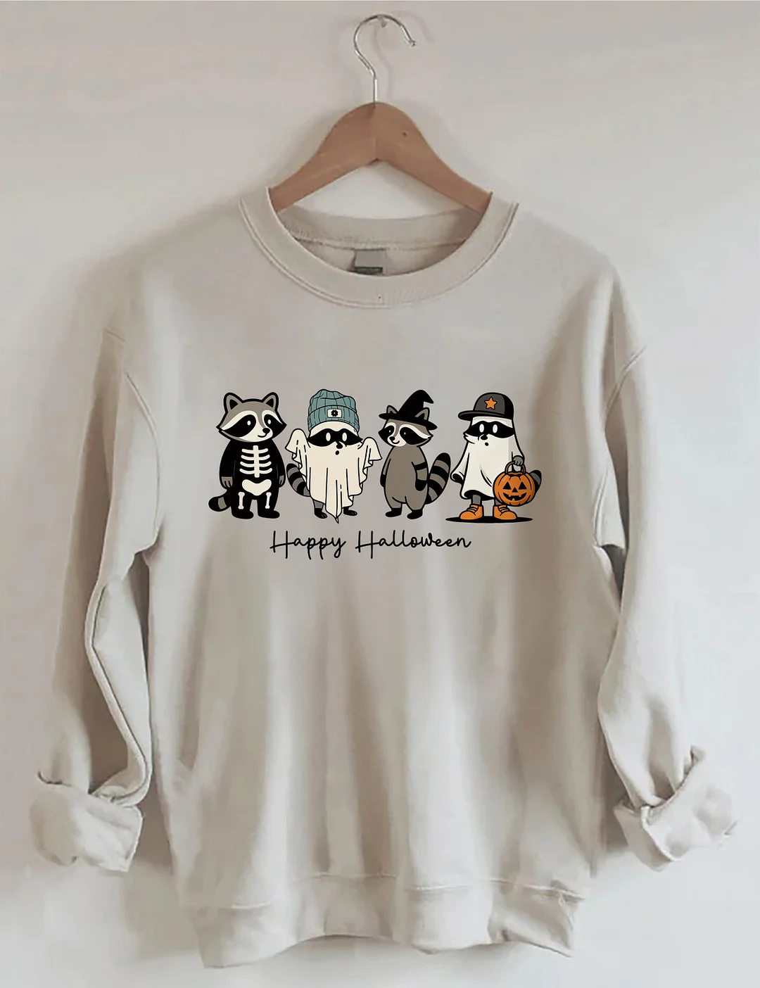 Cute Raccoon Ghost Sweatshirt