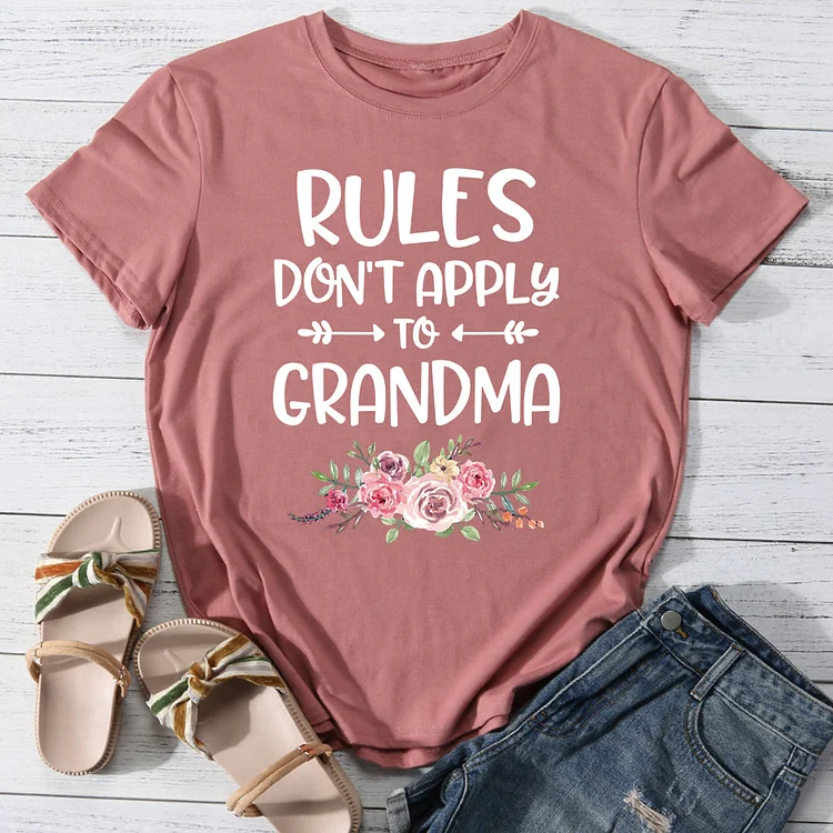 Rules don't apply to grandma T-shirt Tee -03687